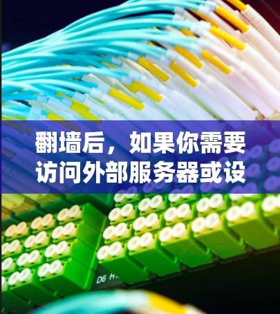 翻墙后,如果你需要访问外部服务器或设备,可以使用以下几种软件或工具绕过防火墙 翻墙后,如果你需要访问外部服务器或设备,可以使用以下几种软件或工具绕过防火墙