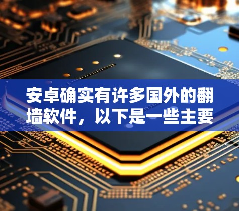 安卓确实有许多国外的翻墙软件,以下是一些主要的选项,每个软件都有其特点 安卓确实有许多国外的翻墙软件,以下是一些主要的选项,每个软件都有其特点