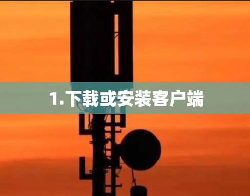 1.下载或安装客户端