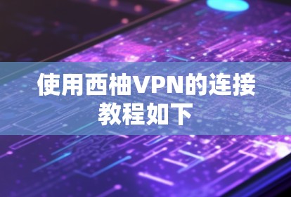 使用西柚VPN的连接教程如下