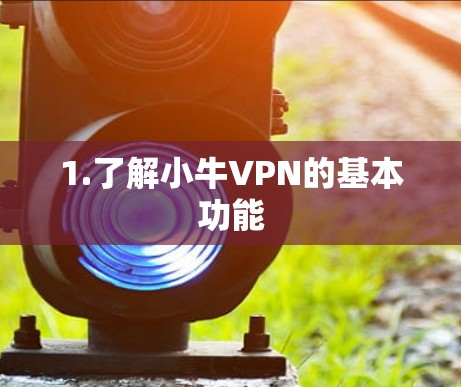 1.了解小牛VPN的基本功能
