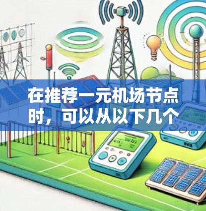 在推荐一元机场节点时，可以从以下几个关键方面进行综合考虑，以确保推荐的节点既高效又符合旅客需求