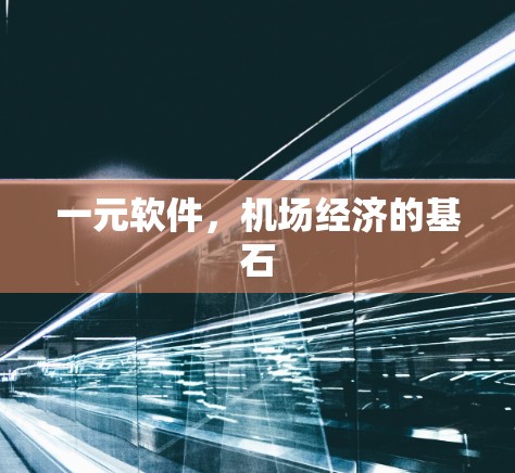 一元软件，机场经济的基石