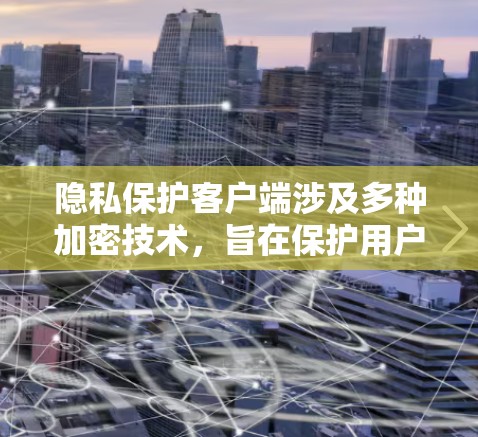 隐私保护客户端涉及多种加密技术，旨在保护用户数据的安全。以下是对隐私保护客户端中加密技术的详细总结
