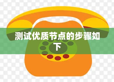 测试优质节点的步骤如下